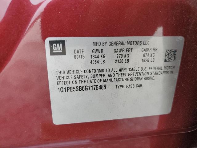 2016 CHEVROLET CRUZE LIMI 1G1PE5SB6G7175486