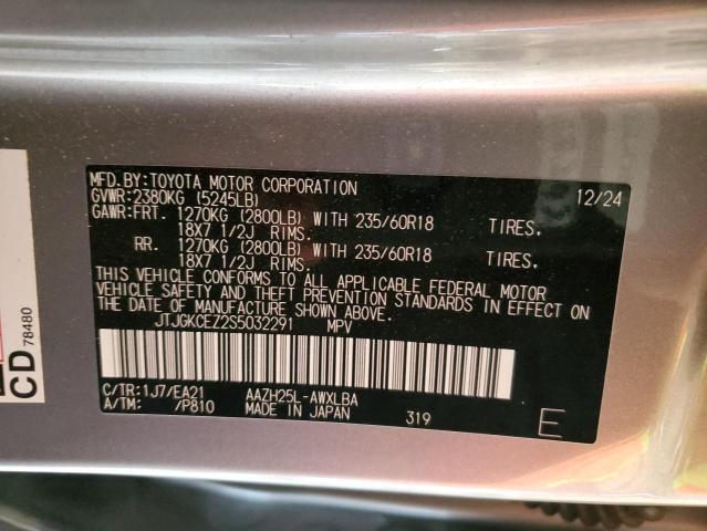 2025 LEXUS NX 350H BA JTJGKCEZ2S5032291