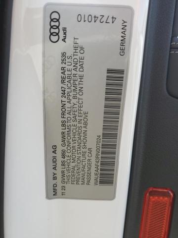 2024 AUDI A4 PREMIUM WAUEAAF43RN007024