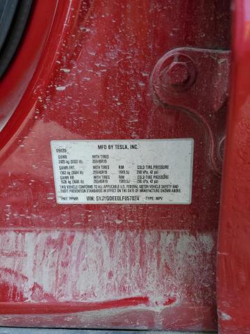 2020 TESLA MODEL Y 5YJYGDEE0LF057024