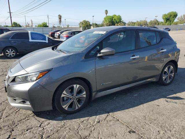 NISSAN LEAF S 2018 charcoal  electric 1N4AZ1CP2JC309533 photo #1