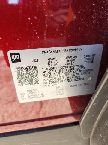 2024 CHEVROLET TRAILBLAZE - KL79MMSL9RB102924