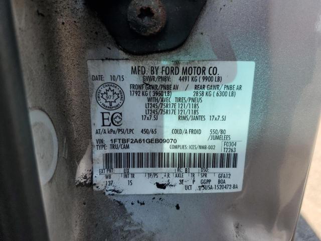 1FTBF2A61GEB09070 2016 FORD F250