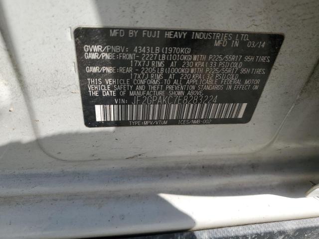 2014 SUBARU XV CROSSTR - JF2GPAKC7E8283224