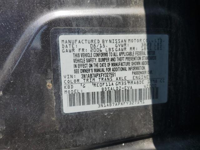 2015 NISSAN SENTRA S - 3N1AB7APXFY327591