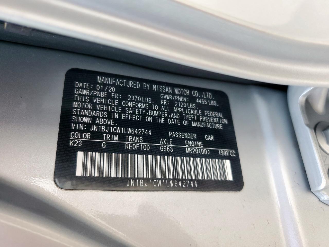 NISSAN ROGUE SPORT S