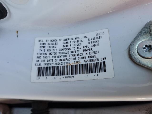 2016 HONDA ACCORD LX 1HGCR2F3XGA055366