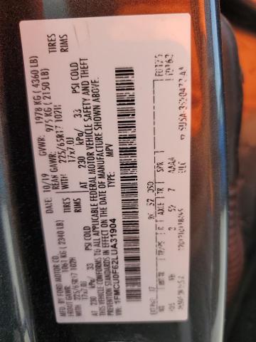 2020 FORD ESCAPE S - 1FMCU0F62LUA31904