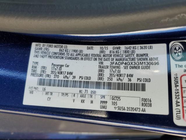 2016 FORD FIESTA ST 3FADP4GX3GM130696