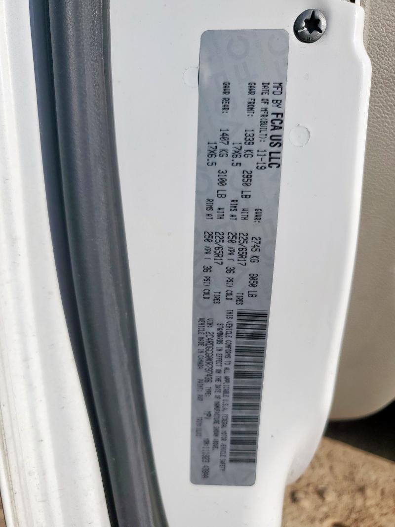 2019 DODGE GRAND CARA 2C4RDGCG0KR797436