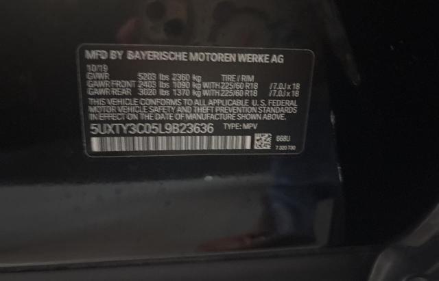2020 BMW X3 SDRIVE3 - 5UXTY3C05L9B23636