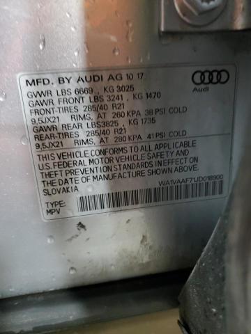2018 AUDI Q7 PRESTIG WA1VAAF71JD018900