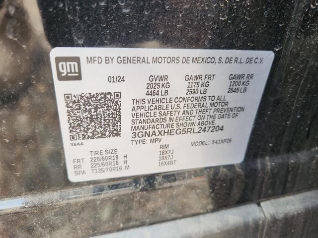 2024 CHEVROLET EQUINOX 3GNAXHEG5RL247204