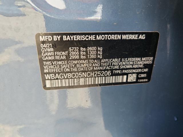 2022 BMW M850XI WBAGV8C05NCH25206