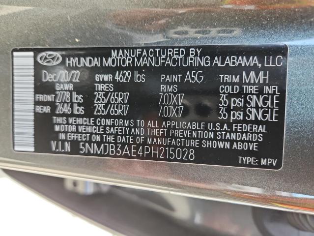 2023 HYUNDAI TUCSON SEL 5NMJB3AE4PH215028