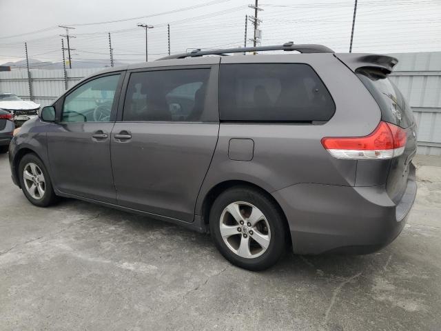 TOYOTA SIENNA LE 2012 gray  gas 5TDKK3DC0CS242667 photo #3
