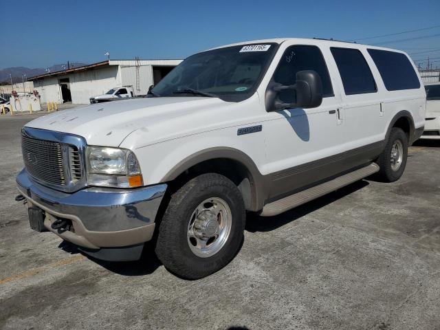 FORD EXCURSION 2001 white  gas 1FMNU42S81EC98586 photo #1