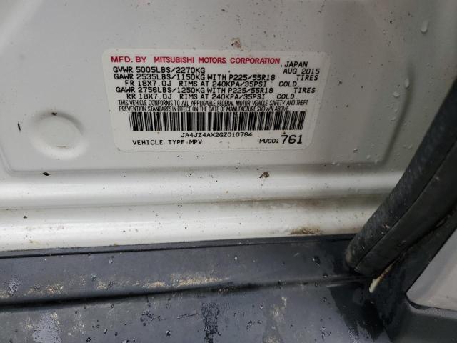 2016 MITSUBISHI OUTLANDER GT JA4JZ4AX2GZ010784