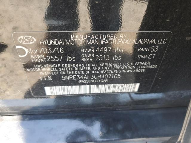2016 HYUNDAI SONATA SPO - 5NPE34AF3GH407105