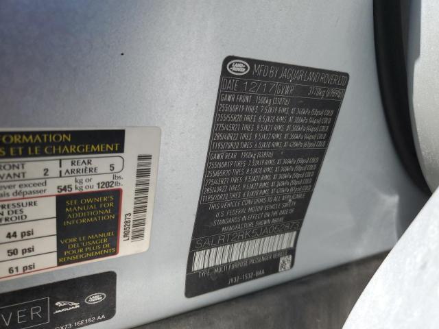 2018 LAND ROVER DISCOVERY SALRT2RK5JA052873