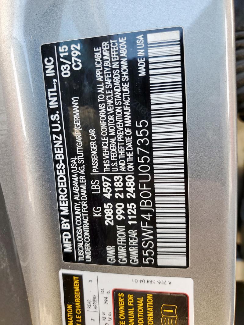2015 MERCEDES-BENZ C 300 - 55SWF4JB0FU057355