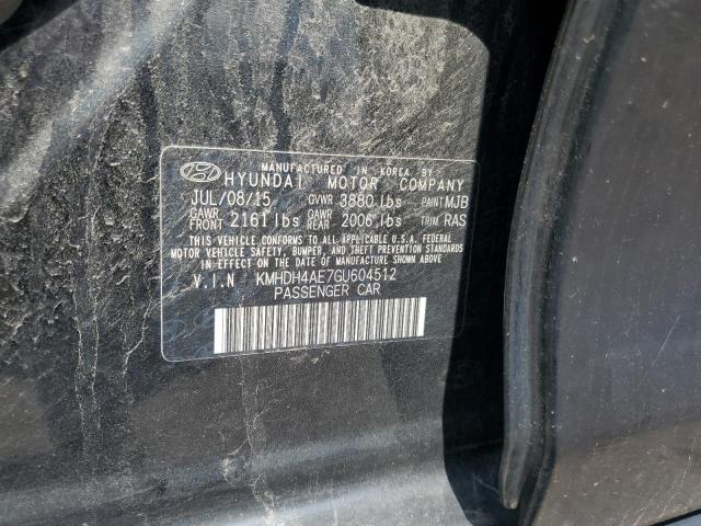 2016 HYUNDAI ELANTRA SE KMHDH4AE7GU604512