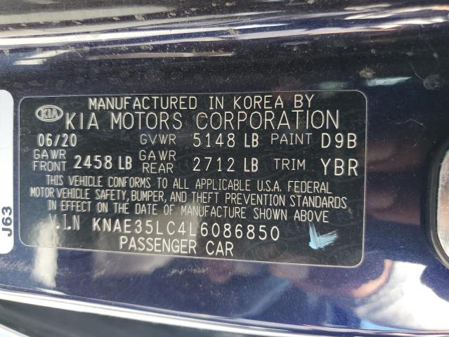 2020 KIA STINGER GT KNAE35LC4L6086850