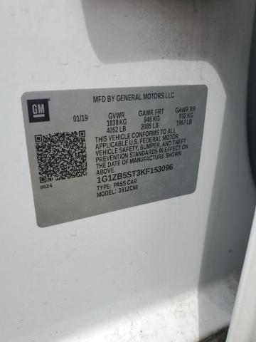 2019 CHEVROLET MALIBU LS 1G1ZB5ST3KF153096