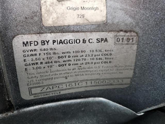 2001 VESPA C161C ZAPC161C115002333