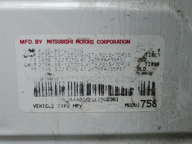 2015 MITSUBISHI OUTLANDER ES JA4AD2A32FZ002361