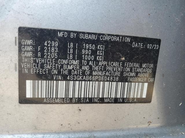2023 SUBARU IMPREZA 4S3GKAB66P3604838