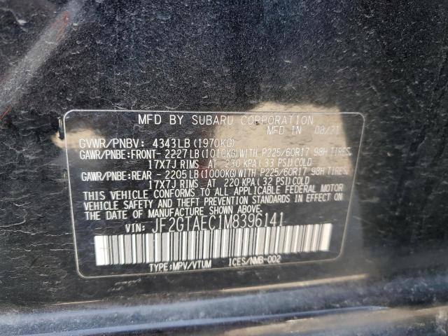 2021 SUBARU CROSSTREK - JF2GTAEC1M8396141