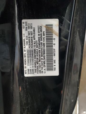 2011 HONDA ODYSSEY TO - 5FNRL5H97BB031409