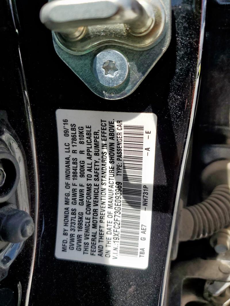 2016 HONDA CIVIC EX 19XFC2F73GE093969