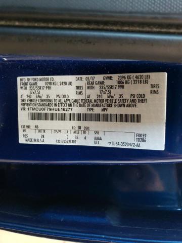 2017 FORD ESCAPE S 1FMCU0F79HUE16277
