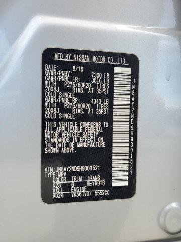 2017 NISSAN ARMADA SV JN8AY2ND9H9001521
