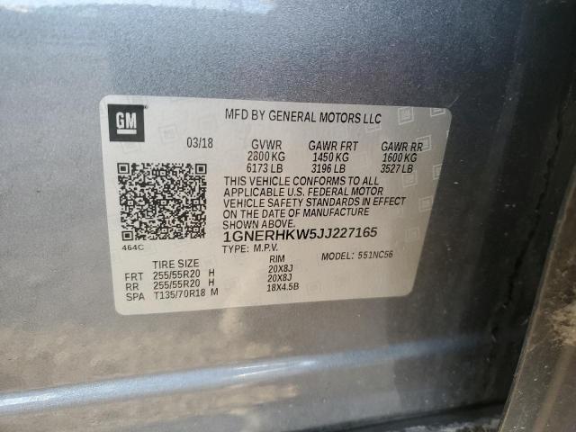 2018 CHEVROLET TRAVERSE L 1GNERHKW5JJ227165