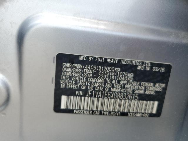 2016 SUBARU WRX PREMIUM JF1VA1E6XG8832615