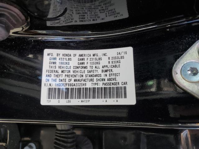 2016 HONDA ACCORD EXL - 1HGCR2F98GA202546