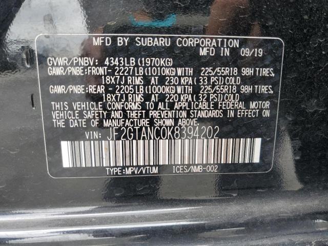2019 SUBARU CROSSTREK JF2GTANC0K8394202
