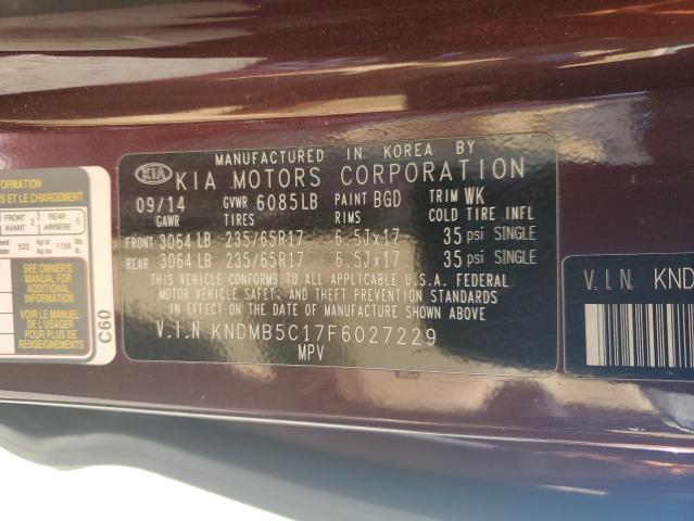 2015 KIA SEDONA LX - KNDMB5C17F6027229