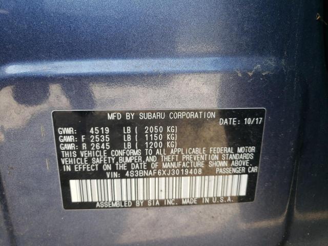 2018 SUBARU LEGACY 2.5I PREMIUM 4S3BNAF6XJ3019408