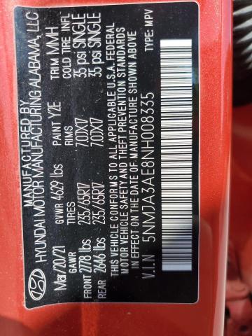 2022 HYUNDAI TUCSON SE 5NMJA3AE8NH008335