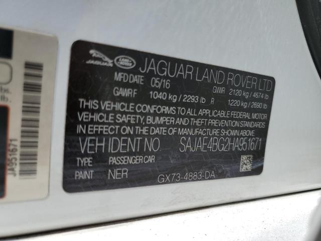2017 JAGUAR XE PRESTIG SAJAE4BG2HA951671