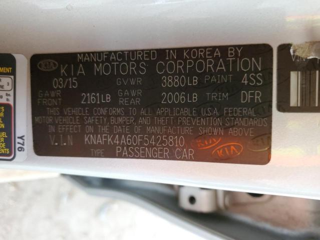 2015 KIA FORTE LX KNAFK4A60F5425810