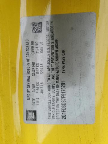 2015 CHEVROLET CAMARO LT - 2G1FD3D37F9176281