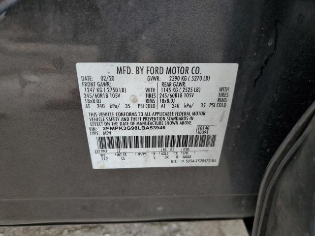 2020 FORD EDGE SE 2FMPK3G98LBA53946
