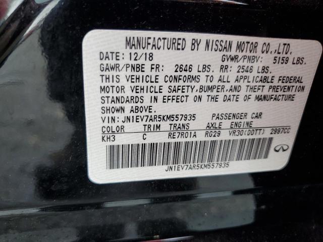2019 INFINITI Q50 LUXE JN1EV7AR5KM557935