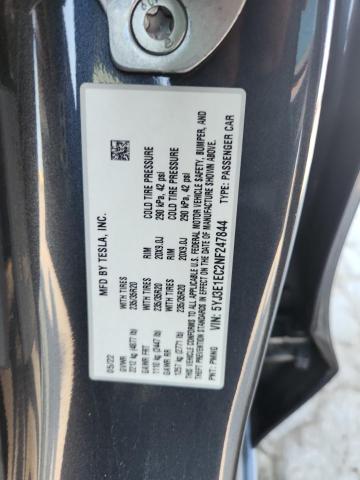 2022 TESLA MODEL 3 5YJ3E1EC2NF247844