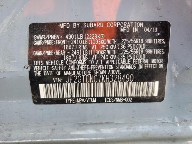 2019 SUBARU CROSSTREK #3264998899